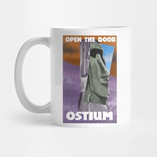 Moai Open the Door Mug